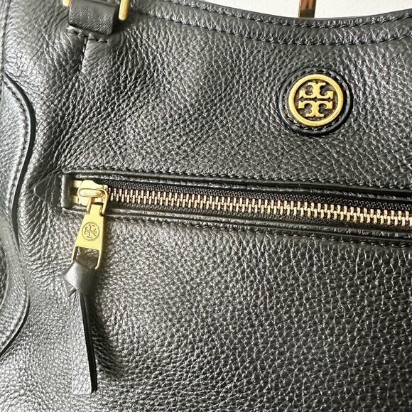 Tory Burch Pebbled Leather Frances Satchel - Picture 3 of 15